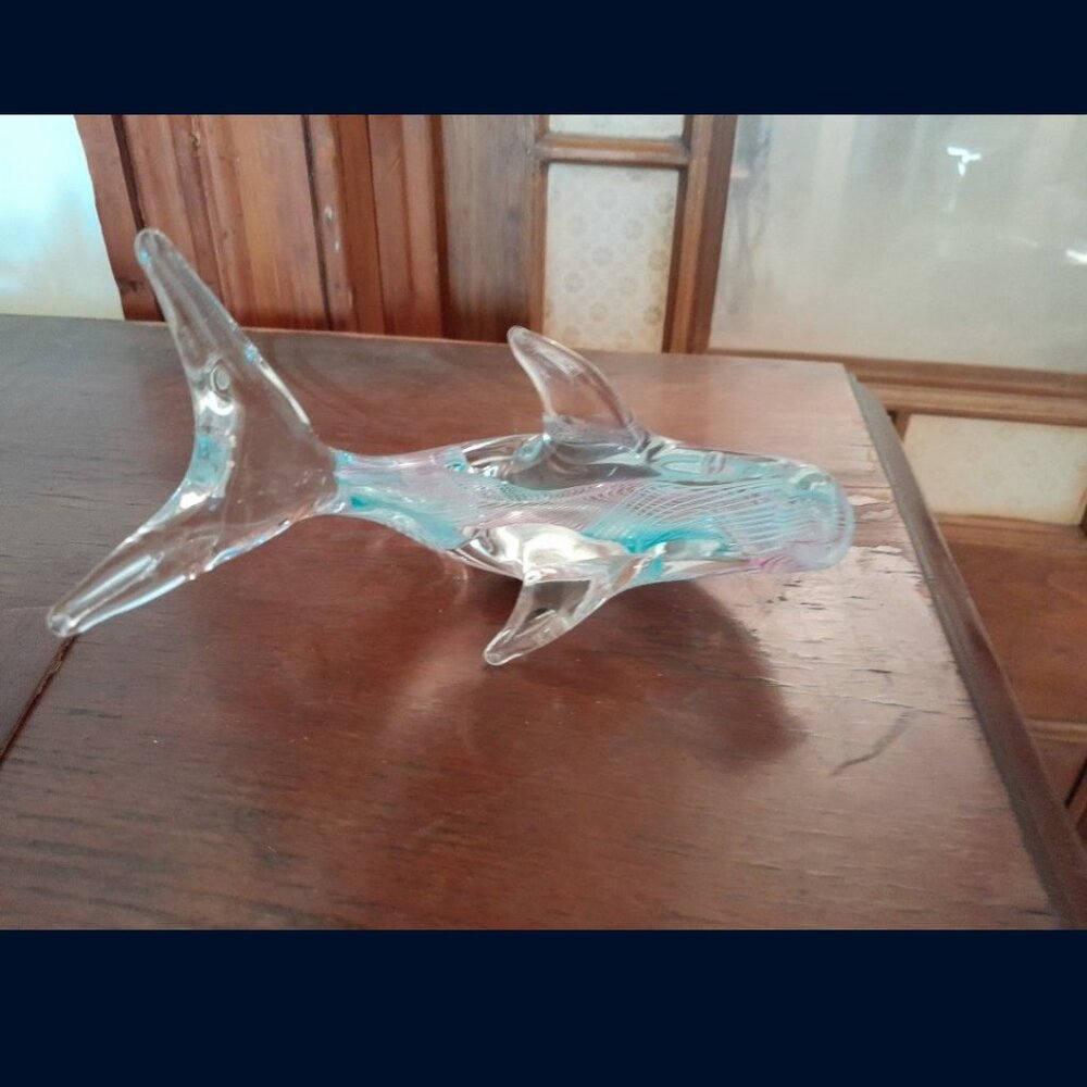 Glass Dolphin Figurine: Murano, Italy - Picture 5 of 5